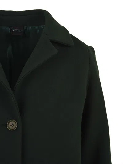 Aspesi Coats Green In Black