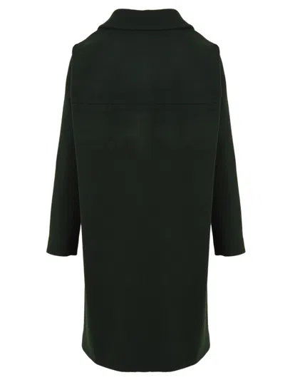 Aspesi Coats Green In Black