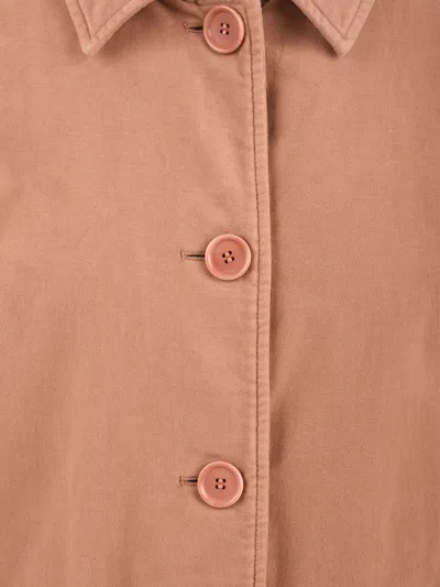 Aspesi Coats Pink In Brown