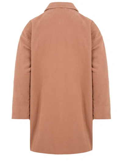 Aspesi Coats Pink In Brown