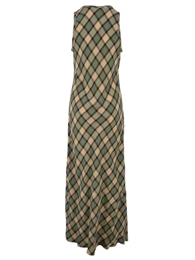 Aspesi Dresses Green In Gray