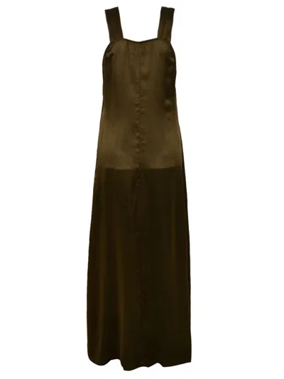 Aspesi Dresses Green In Brown