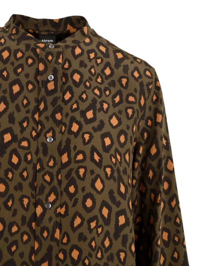 Aspesi Shirts In Brown