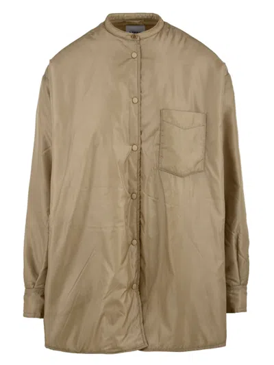 Aspesi Shirts Beige In Brown