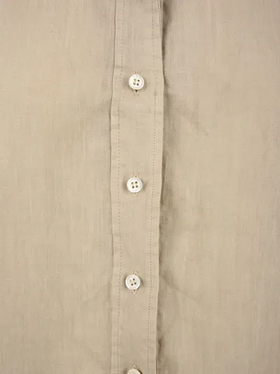 Aspesi Shirts Beige In Brown