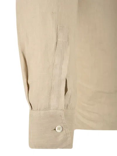 Aspesi Shirts Beige In Brown