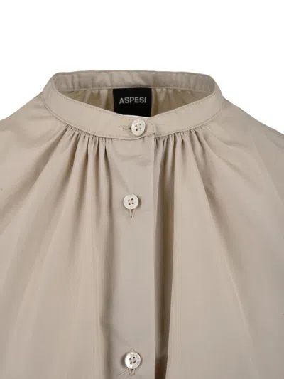 Aspesi Shirts Beige In Black