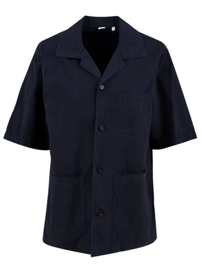 Aspesi Shirts Blue In Blue