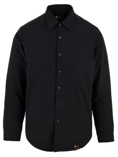 Aspesi Arch Shirt Zipper Detail In Blue