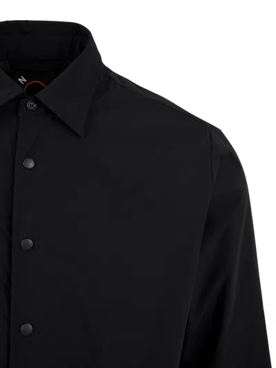 Aspesi Arch Shirt Zipper Detail In Blue