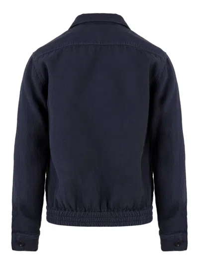 Aspesi Shirts Blue In Blue