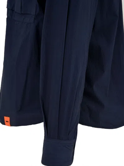 Aspesi Shirts Blue In Blue