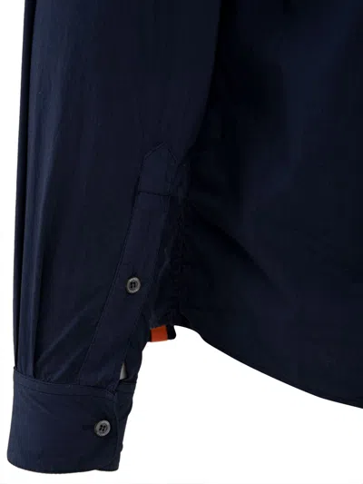 Aspesi Shirts Blue In Blue