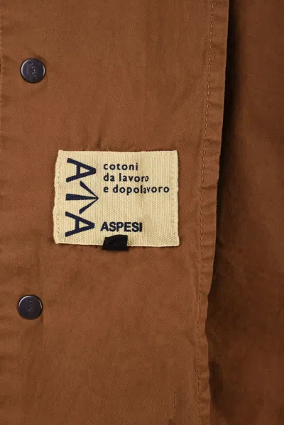 Aspesi Shirts Brown In Brown
