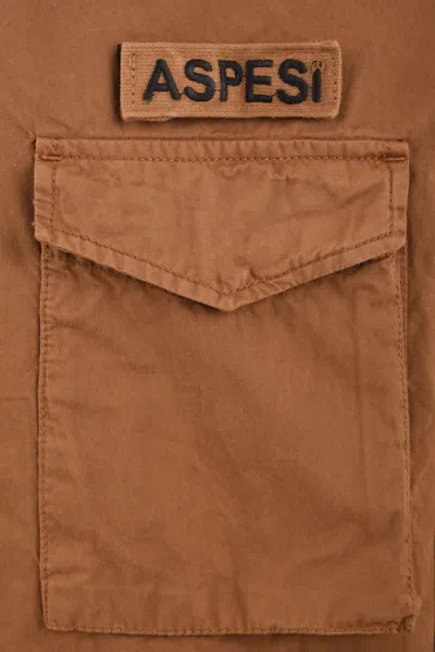 Aspesi Shirts Brown In Brown