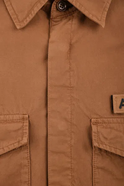 Aspesi Shirts Brown In Brown