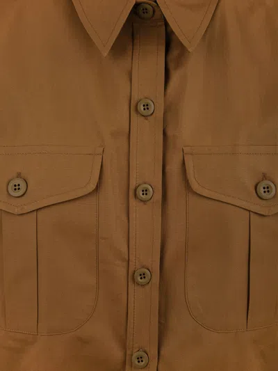 Aspesi Shirts Brown In Brown