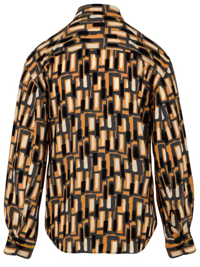 Aspesi Shirts Yellow In Brown