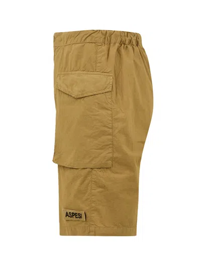 Aspesi Shorts Sand In Gold