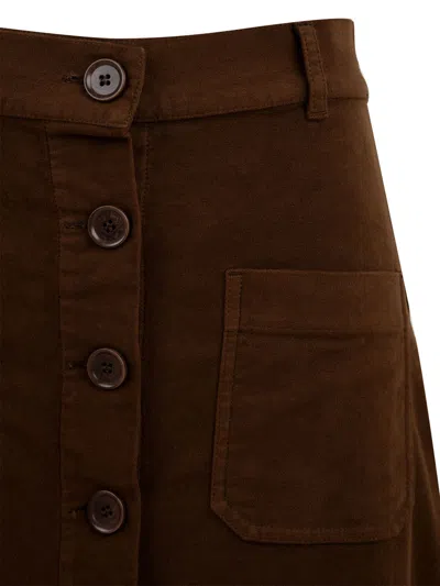 Aspesi Skirts Brown In Brown
