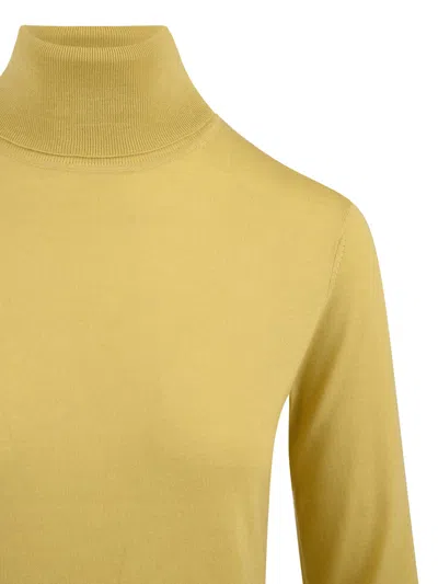 Aspesi Sweaters Yellow In Green