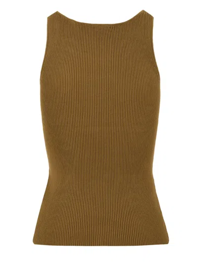 Aspesi T Shirts And Polos Dark Yellow In Brown