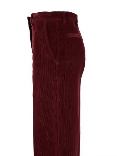 Aspesi Trousers In Red