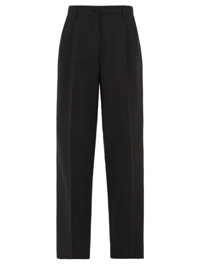 Aspesi Trousers Anthracite In Black