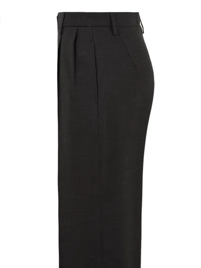 Aspesi Trousers Anthracite In Black