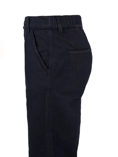 Aspesi Trousers Blue In Black
