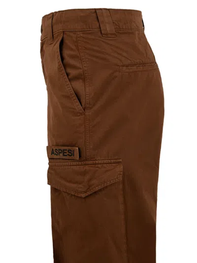 Aspesi Trousers Brown In Brown