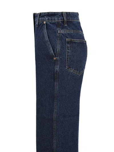 Aspesi Trousers Denim In Blue