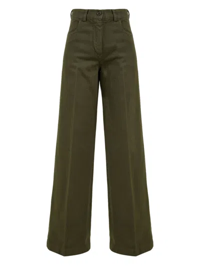 Aspesi Trousers Military In Green