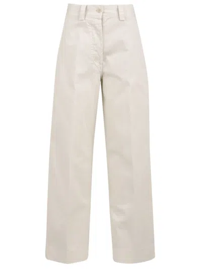 Aspesi Trousers Natural In White