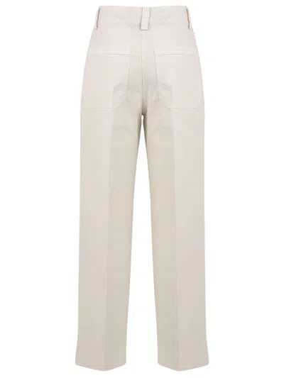Aspesi Trousers Natural In White
