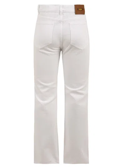 Aspesi Trousers White In White