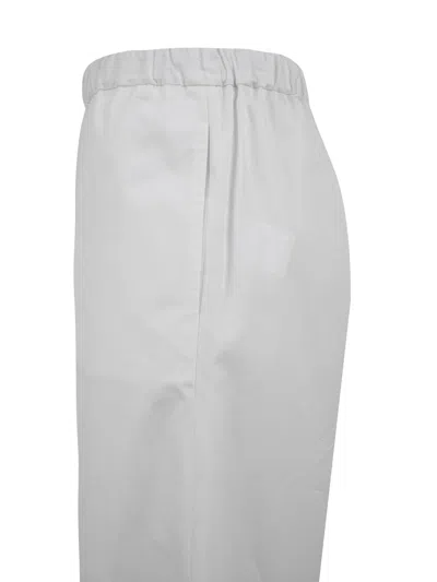 Aspesi Trousers White In White