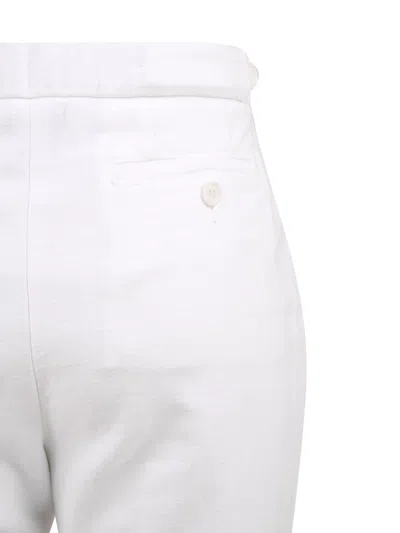 Aspesi Trousers White In White