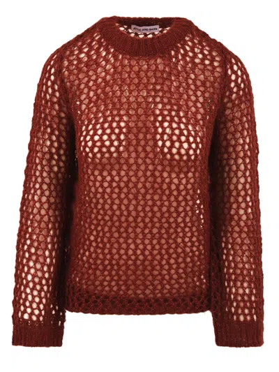 Attic And Barn Sweaters Brown In Red