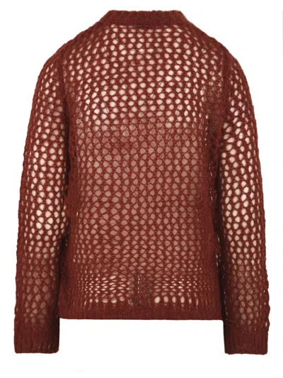 Attic And Barn Sweaters Brown In Red