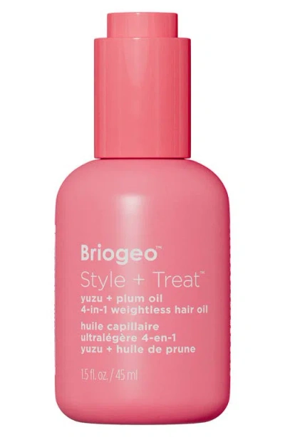 Briogeo Style + Treat 4-in-1 Smoothing, Weightless Hair Oil 1.5 Oz/45 ml In Pink