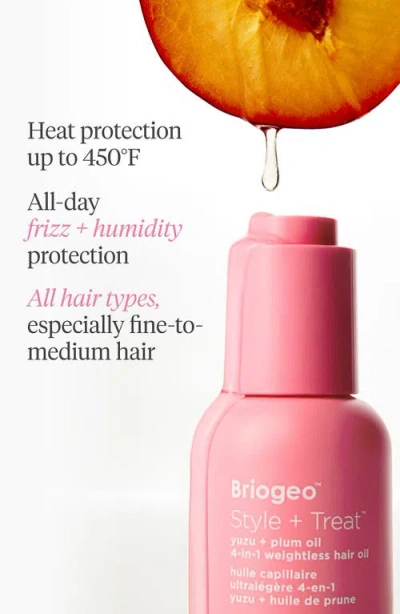 Briogeo Style + Treat 4-in-1 Smoothing, Weightless Hair Oil 1.5 Oz/45 ml In Pink