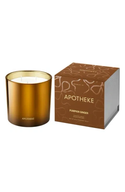 Apotheke Pumpkin Ginger Three-wick Scented Candle In Brown