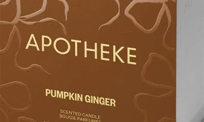 Apotheke Pumpkin Ginger Three-wick Scented Candle In Brown
