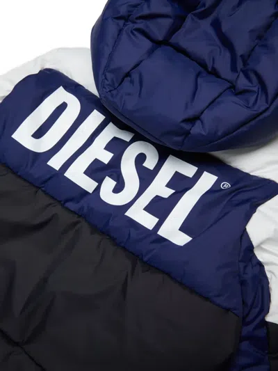 Diesel Colour-block Padded Jacket In Multi