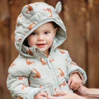 Milkbarn Down Jacket In Green