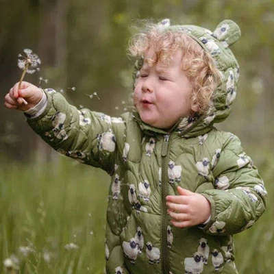Milkbarn Down Jacket In Green