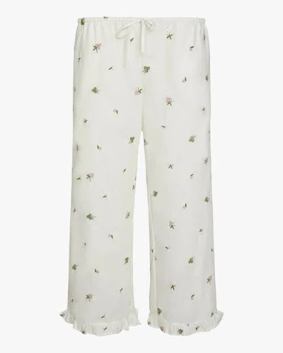 Weworewhat Ruffle Pull-on Pants In White