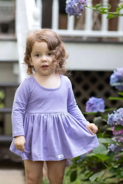 Worthy Threads Solid Long Sleeve Bubble Romper In Blue