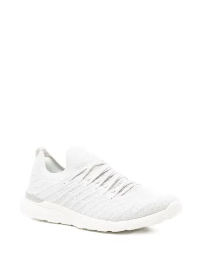 Apl Athletic Propulsion Labs Athletic Propulsion Labs Techloom Wave Knitted Sneakers In Neutral